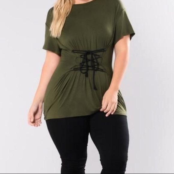 Olive tunic from fashionnova - Picture 2 of 4